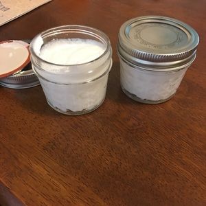 Homemade shea butter lotion I’m cute mason jars!